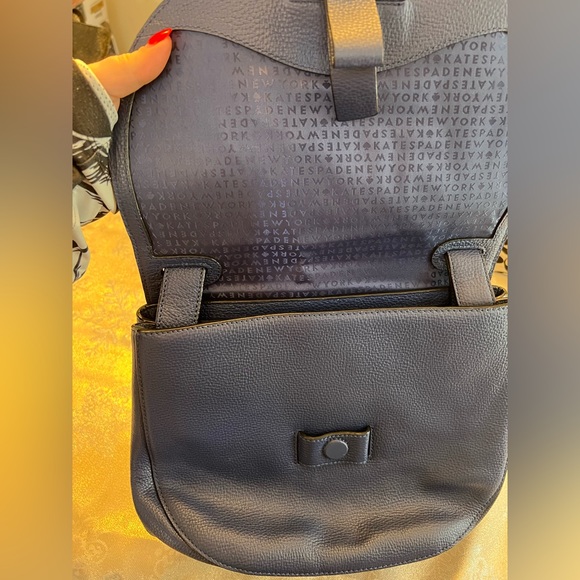 NWT Kate Spade blue pebble leather shoulder bag - Picture 6 of 8